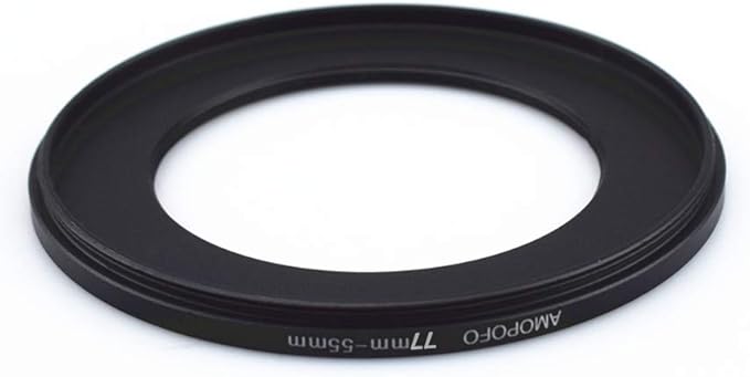 77mm to 55mm /77mm-55mm Step-Down Ring Filter Adapter for All Brands UV,ND,CPL,Metal Step-Down Ring Adapter