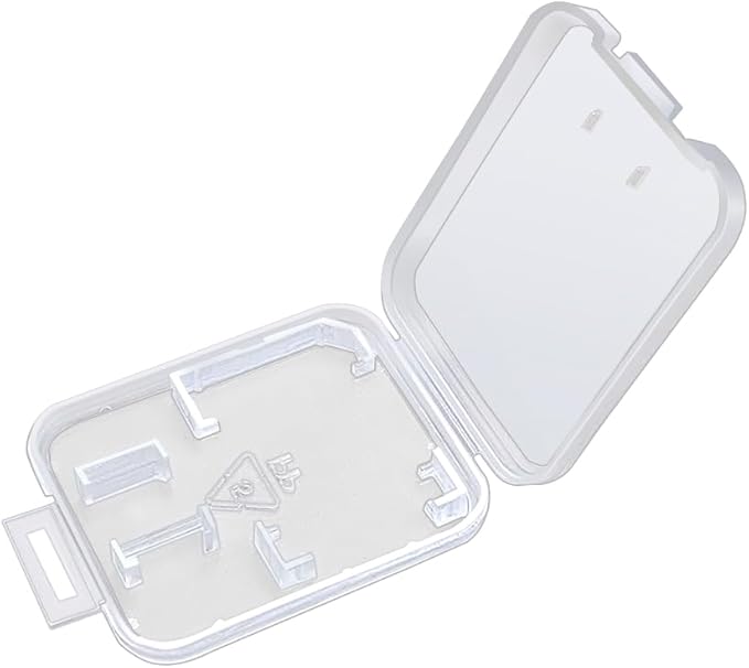 eTECH 10 Pack Clear Plastic SD/SDHC/SDXC/MicroSD/MicroSDHC/MicroSDXC Card Case Holder for SanDisk/Kingston/Transcend/Samsung (Plastic Case Only, Memory Card Not Included)