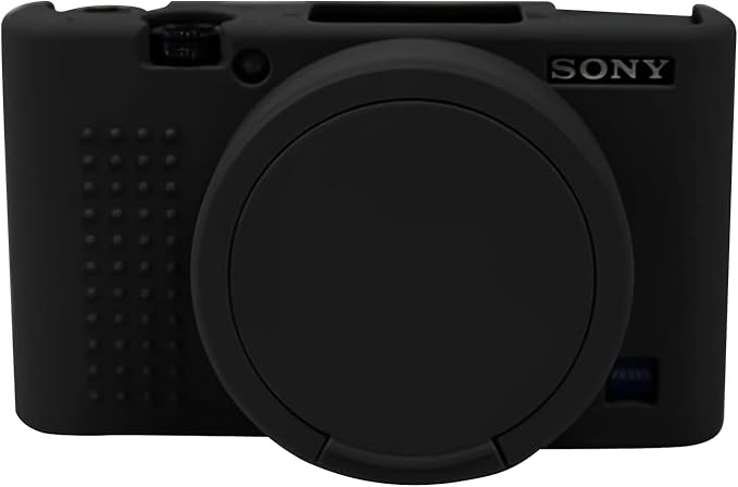 Easy Hood Camera Case for Sony RX100 VII, Soft Silicone Protective Cover Protector Skin Removable Lens Cover for Sony DSC-RX100 VII DSC-RX100M7 Digital Camera (Black)