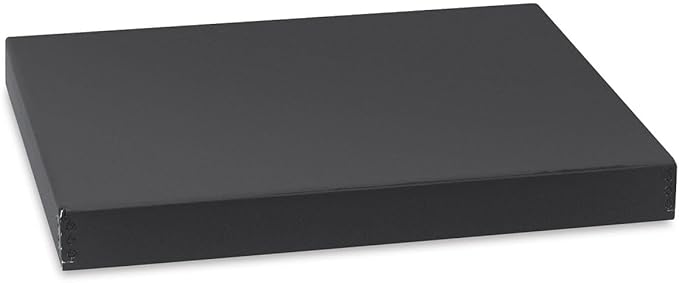 Lineco Archival 13x19" Print Storage Box, Drop Front Design, 13 1/2" x 19 1/2" x 1 1/2", Exterior Color: Black Custom LIN-733-2119