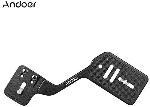 Andoer Dual Flash Bracket Tripod Mount for 1/4 inch Screw Camera, Camera Accessories, Studio Video Light Stand External Flash Speedlite
