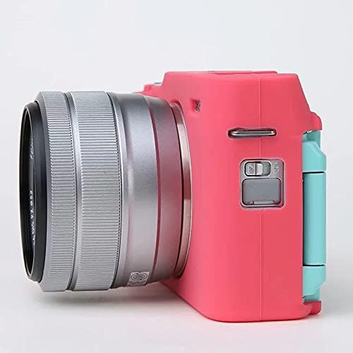 Professional Secure Silicone Camera Case Cover Housing Body Skin for Fujifilm Fuji X-A7 XA7 XA 7 Mirrorless Digital Camera (Red)