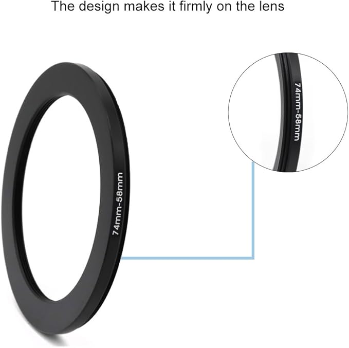 62-37/40.5/43/46/49/52/55/58/60/62/67/72/77/82/86/95/105mm Step Up & Step Down Rings Adapter for Camera Lens and Filters 62-55 Filter Adapter Ring 62mm Lens to 55mm Filters (62-55mm)
