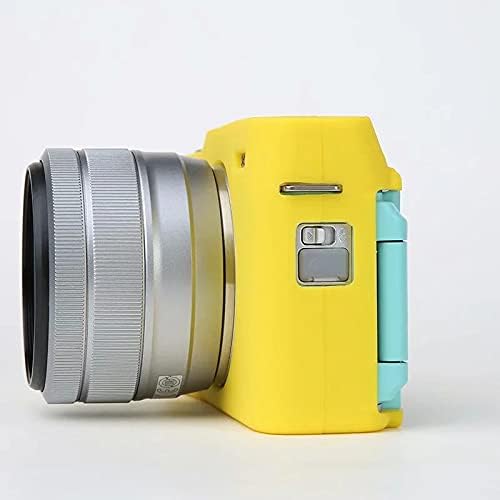 Professional Secure Silicone Camera Case Cover Housing Body Skin for Fujifilm Fuji X-A7 XA7 XA 7 Mirrorless Digital Camera (Yellow)