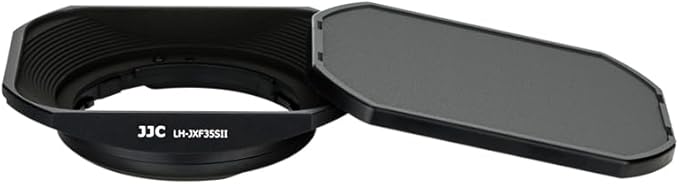 JJC LH-XF35-2 Metal Lens Hood Shade for Fuji Fujinon XF 35mm F2 R WR, XF 23mm F2 R WR Lenses, XF35mm f2, XF23mm f2 Hood, Replaces Fujifilm LH-XF35-2 Lens Hood, with Protective Hood Cap
