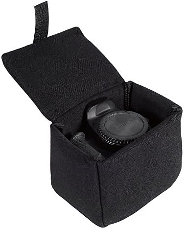Zerone Camera Bag,Camera Inner Bag Shockproof Padded DSLR Camera Bags Insert Case, Camera Organizer with Hook and Loop,Small Camera Insert for Camera Storage(Black)