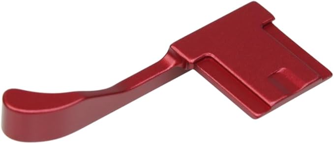 Foto&Tech Metal Hot Shoe Thumb Up Rest Hand Grip for Fujifilm Fuji X100V X100VI, X100V Thumb Grip, Fuji X100V Accessories, Fuji X100V Grip (Red)