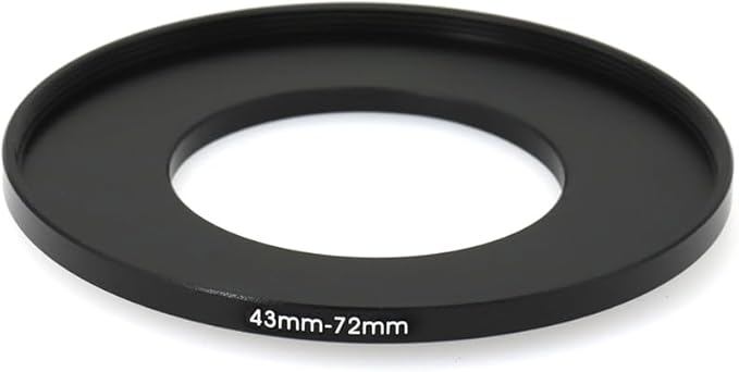 43-28/37/39/40.5/43/46/49/52/55/58/62/67/72/77/82mm Step Up & Step Down Rings Adapter for Lens and Filter 43-72 Filter Adapter Ring 43mm Lens to 72mm Filters