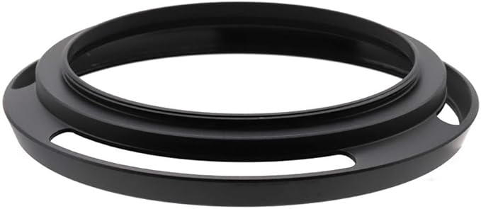 67mm Hollow Lens Hood 67mm Screw in Curved Vented Lens Hood 67mm Metal Lens Hood for 67mm Lens Hood Wide(Black)