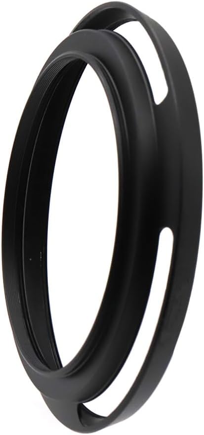 67mm Hollow Lens Hood 67mm Screw in Curved Vented Lens Hood 67mm Metal Lens Hood for 67mm Lens Hood Wide(Black)
