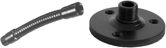 On-Stage 6" Microphone Gooseneck and OnStage TM08B Microphone Flange Mount