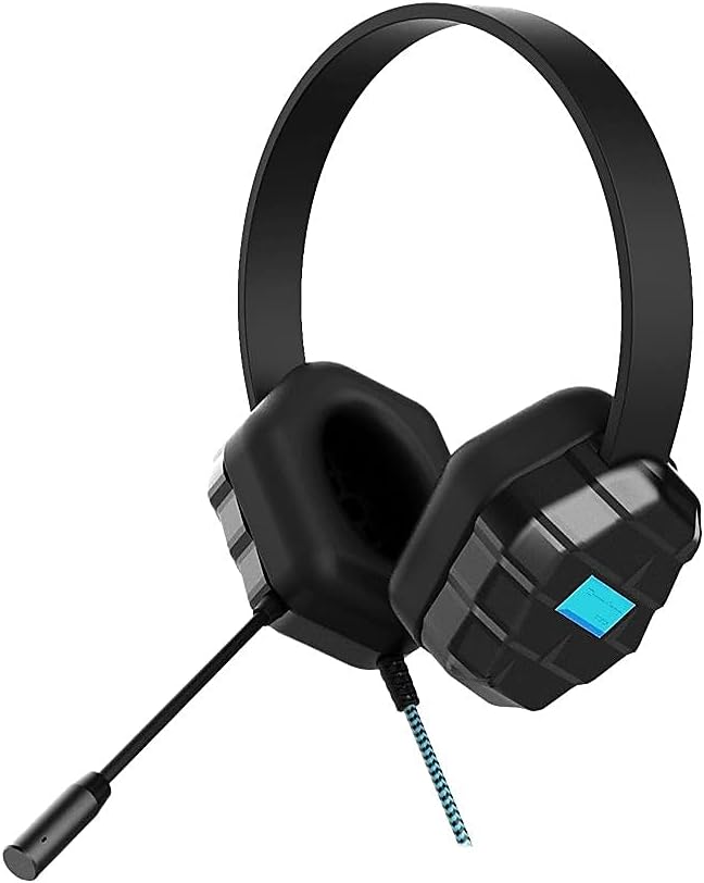 Gumdrop DropTech USB B2 On-Ear Headphone with Built-in Mic Designed for K-12 Students, Teachers and Classrooms– Drop Tested, Rugged and Reliable for an Enhanced Educational Learning Experience–Black