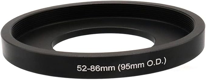 Lens Matte Box Adapter 52-86mm Step up Ring for 52mm Camera Lens to 95mm OD Matte Box Lens Mount (52-86/95mm)