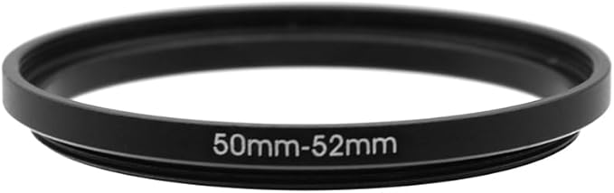 50-52/55/58mm Step Up & Step Down Rings Adapter for Camera Lens and Filters 50-52Filter Adapter Ring 50mm Lens to 52mm Filters (50-52mm)