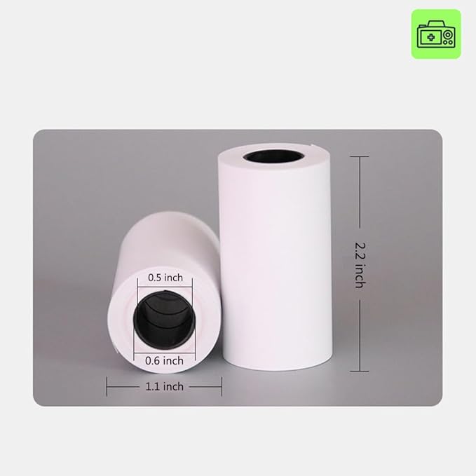 10 Rolls Instant Camera Refill Print Paper-for Kid's Instant Camera Favors Supplies Photo Printer Thermal Paper Rolls Instant Print Camera Refill Paper