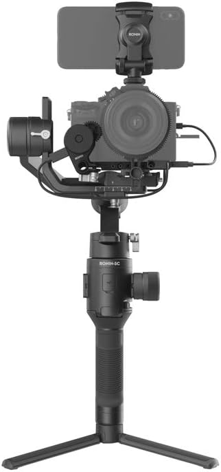DJI Ronin-SC Pro Combo - Camera Stabilizer 3-Axis Gimbal Handheld for Mirrorless Cameras up to 4.4 lbs / 2kg Payload for Sony Panasonic Lumix Nikon Canon with Focus Wheel, Black