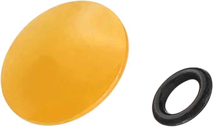 PATIKIL Camera Shutter Button, 10mm Convex Surface Shutter Release Button Pure Copper Camera Buttons for Nikon for Fujifilm for Leica DSLR/SLR, Yellow