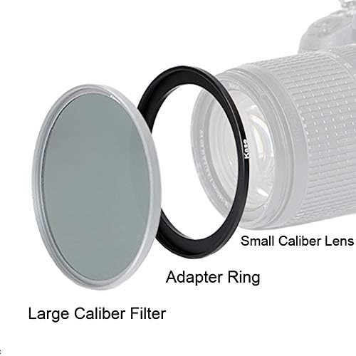 40.5mm-55mm Step Up Ring [40.5mm Lens to 55mm Filter], FANZR Camera Lens Filter Adapter Ring Lens, Premium Aluminum (2 Pack)