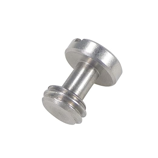 BGNing 2 Pcs M5 Knurled Thumb Screw Threaded 1/4 3/8 Thumbscrew Knobs Adapter Mount High Step Slotted Head Hand Tighten Compatible with GoPro Cameras (2Pcs 3 8 Steel Screw)