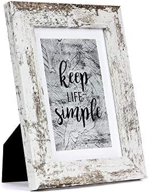 kennethan Rotten White 5x7 inch Picture Frame Wide Molding - Wall Mounting Material Included