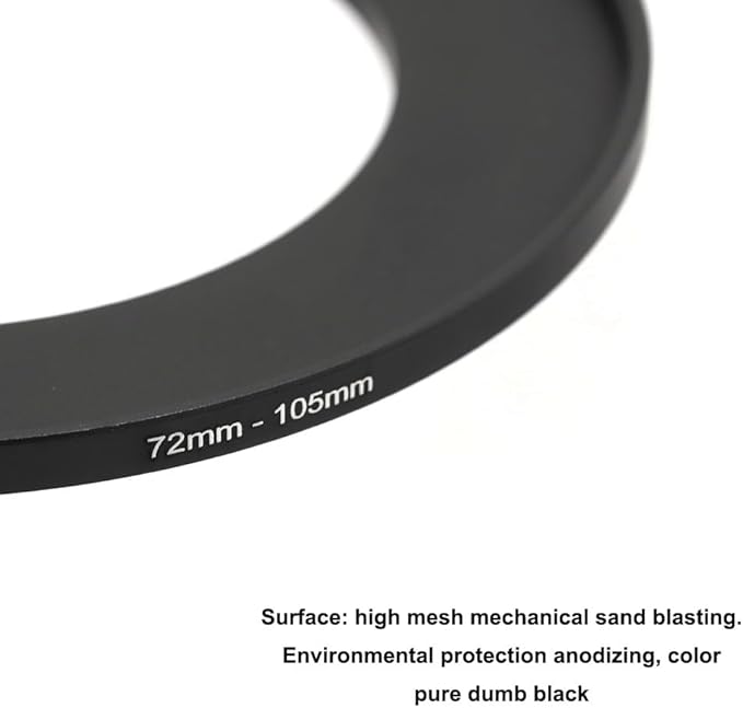 72-49/52/55/57/58/62/67/72/74/77/82/86/95/105mm Step Up & Step Down Rings Adapter for Camera Lens and Filters 72-105 Filter Adapter Ring 72mm Lens to 105mm Filters