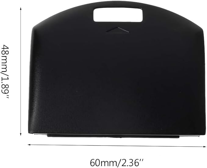 Black Battery Cover, Battery Back Door Cover, Case for PSP 1000 1001 Fat Replacement Cases, Remote Control Accessories