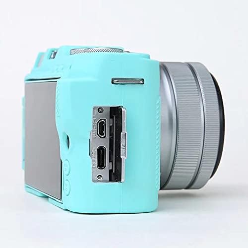 Professional Secure Silicone Camera Case Cover Housing Body Skin for Fujifilm Fuji X-A7 XA7 XA 7 Mirrorless Digital Camera (Light Blue)
