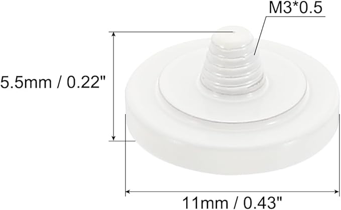 PATIKIL Camera Shutter Button, 3 Pack Soft Shutter Release Button Pure Copper Camera Button Concave Suitable for Nikon for Fujifilm for Leica DSLR/SLR Camera, White