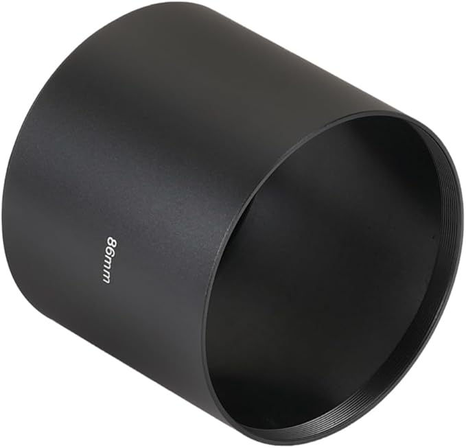 FocusFoto 86mm Long Metal Telephoto Tele Lens Hood Shade