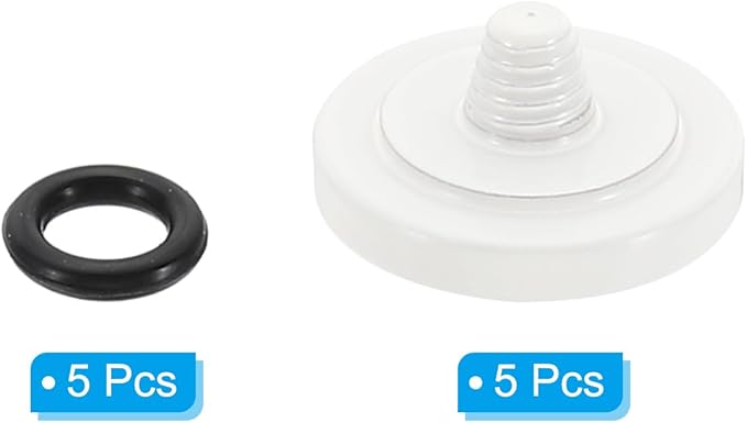 PATIKIL Camera Shutter Button, 5 Pack Soft Shutter Release Button Pure Copper Camera Button Concave Suitable for Nikon for Fujifilm for Leica DSLR/SLR Camera, White