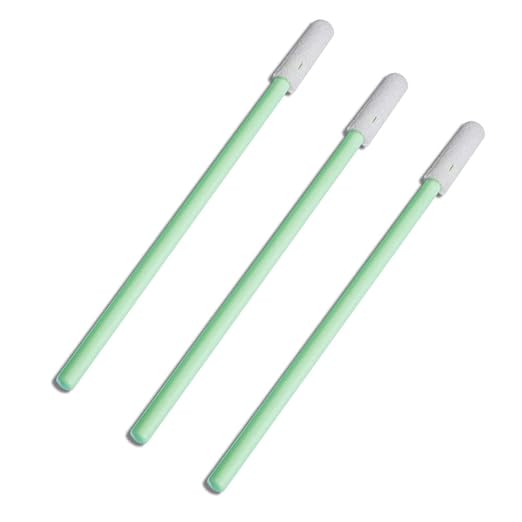 100 pcs 2.75" Small Head Foam Tip Cleaning Swab Lint Free Foam Tipped Swab Sticks for Camera Optical Lens and Electronics Detailing and Hard-to-Reach Area CK-FS742(100)