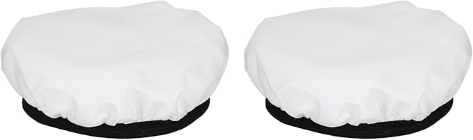 PATIKIL 7" 18cm Soft Diffuser Lamp Cover, 2 Pack Cloth Diffuser Strobe Reflector Lamp Sock for Flash Light Beauty Dish Photography Studio, White