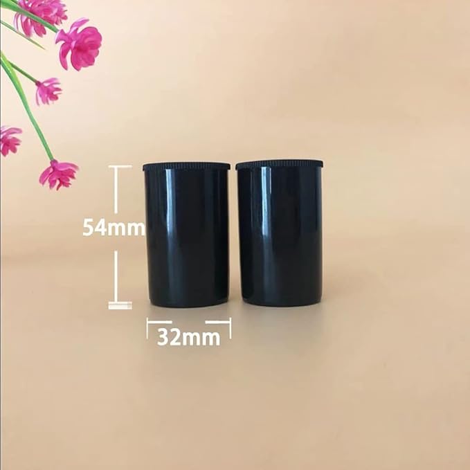 12 Pcs 33mm Plastic Film Canisters Empty Camera Reel Containers Coins Films Roll Tube Case Storage Containers with Caps