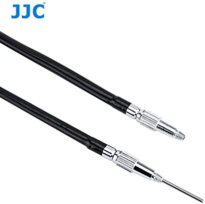 JJC TCR-70R 70cm Mechanical Cable Shutter Release with Bulb-Lock for Fujifilm X10 X20 X30 X100s X100t X-Pro1 X-Pro2 X-E1 X-E2, Leica M6 M7 M8 and Nikon Df F4 FM2 F3 FE FM3a F80, Threaded Release Cable