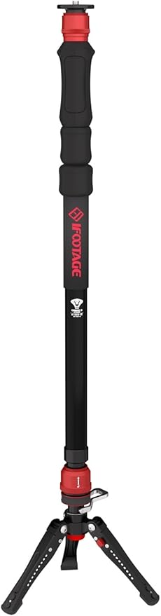 IFOOTAGE Cobra 3 A150S Strike Monopod, Pedal Locking Control, One-Step Rapid Height Adjustment, Professional Photography Monopod for SLR Cameras and Camcorders (59")