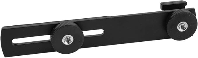 GLOGLOW Mount Bracket Aluminum Alloy Flash Bracket, Dual Head for Photographers Other Equipment Accessories