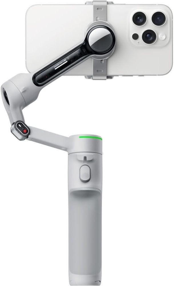 Insta360 Flow 2 Pro 3-Axis AI-Powered Smartphone Gimbal Creator Bundle - Stone Gray