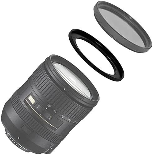 NinoLite 62mm to 49mm Camera Lens Aluminum Alloy Step Down Ring Adapter Ring (Step Down Ring) Black