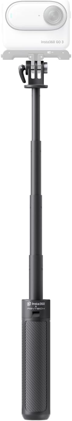 Insta360 Mini 2-in-1 Tripod, Lightweight Selfie Stick and Tripod, Compatible with Insta360 Ace/GO/Link/X Series, Black