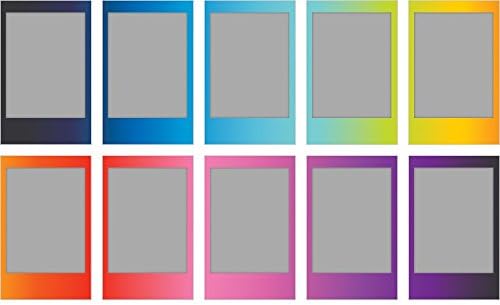 Fujifilm Instax Mini Instant Multi Colored Film, 10 Sheets, (3 and 5 Pack Value Set)... (Rainbow)