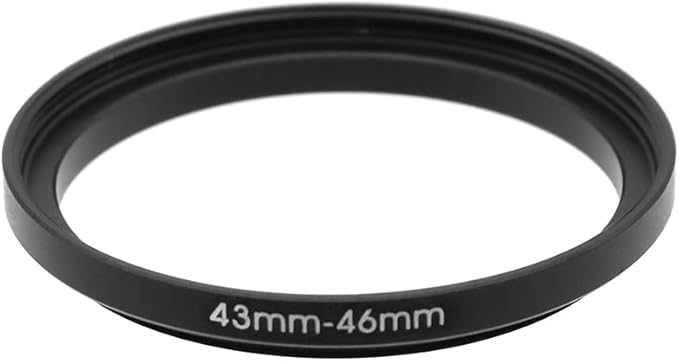 43-28/37/39/40.5/43/46/49/52/55/58/62/67/72/77/82mm Step Up & Step Down Rings Adapter for Lens and Filter 43-46 Filter Adapter Ring 43mm Lens to 46mm Filters