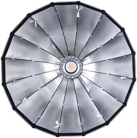 REFLEX CAMERA 45cm Deep Parabolic Softbox Diffuser Kit – Bowens Mount, Portable Studio Lighting Modifier with Grid & Dual Diffusers for Photography & Video, Easy Quick-Release Setup