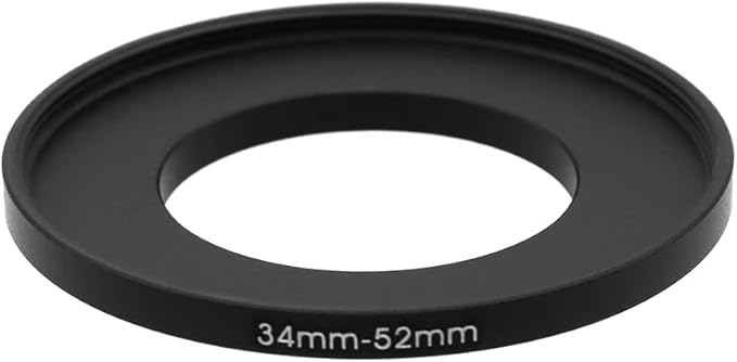 34-37/46/49/52/55/58mm Step Up & Step Down Rings Adapter for Lens and Filter 34-52 Filter Adapter Ring 34mm Lens to 52mm Filters