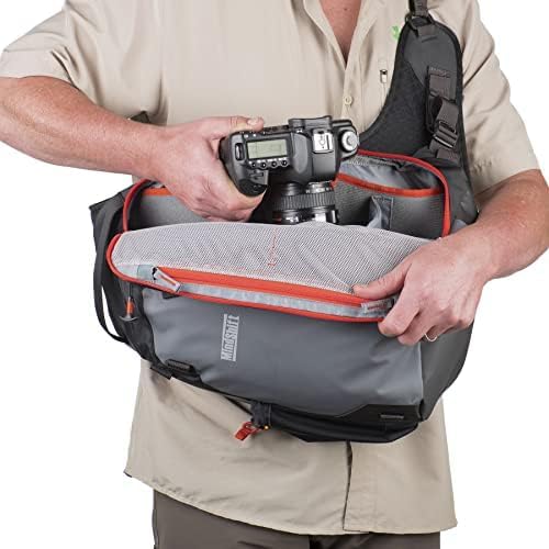 Think Tank MindShift PhotoCross 13 Sling Bag for DSLR and Mirrorless Camera, 11 Liters, (Carbon Grey)