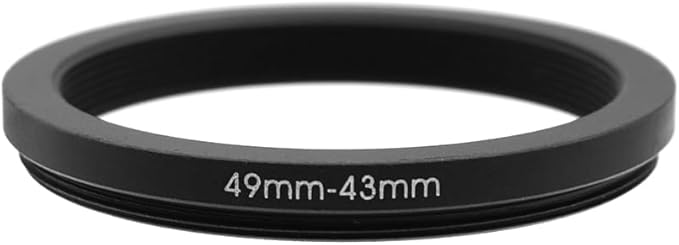 49-30/37/40.5/43/46/48/49/52/55/58/62/67/72/77/82mm Step Up & Step Down Rings Adapter for Lens and Filter 49-43 Filter Adapter Ring 49mm Lens to 43mm Filters