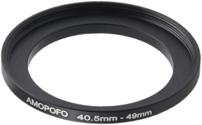 40.5 to 49mm Metal Step Up Ring Adapter for Canon,for Nikon,for Sony,for Fuji, Camera Lenses & UV,ND,CPL Camera Filters, Made from CNC Machined Space Aluminum with Matte Black Electroplated Finish