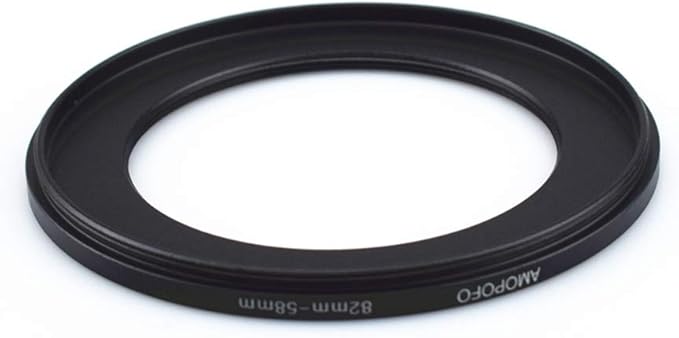 82 to 58mm Metal Ring/82mm to 58mm Step Down Rings Filter Adapter for UV,ND,CPL,Metal Step Down Rings,Compatible with All 82mm Camera Lenses & 58mm Accessories