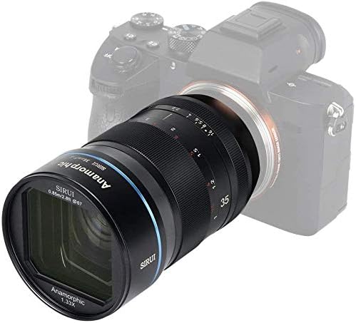 SIRUI 35mm F1.8 1.33X APS-C Anamorphic Lens Cinema Lens for MFT Mount, Blue Flare