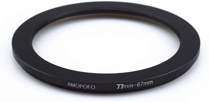 77mm to 67mm /77mm-67mm Step-Down Ring Filter Adapter for All Brands UV,ND,CPL,Metal Step-Down Ring Adapter