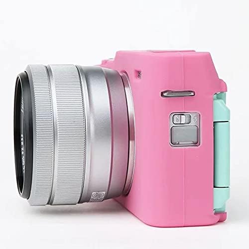 Professional Secure Silicone Camera Case Cover Housing Body Skin for Fujifilm Fuji X-A7 XA7 XA 7 Mirrorless Digital Camera (Pink)